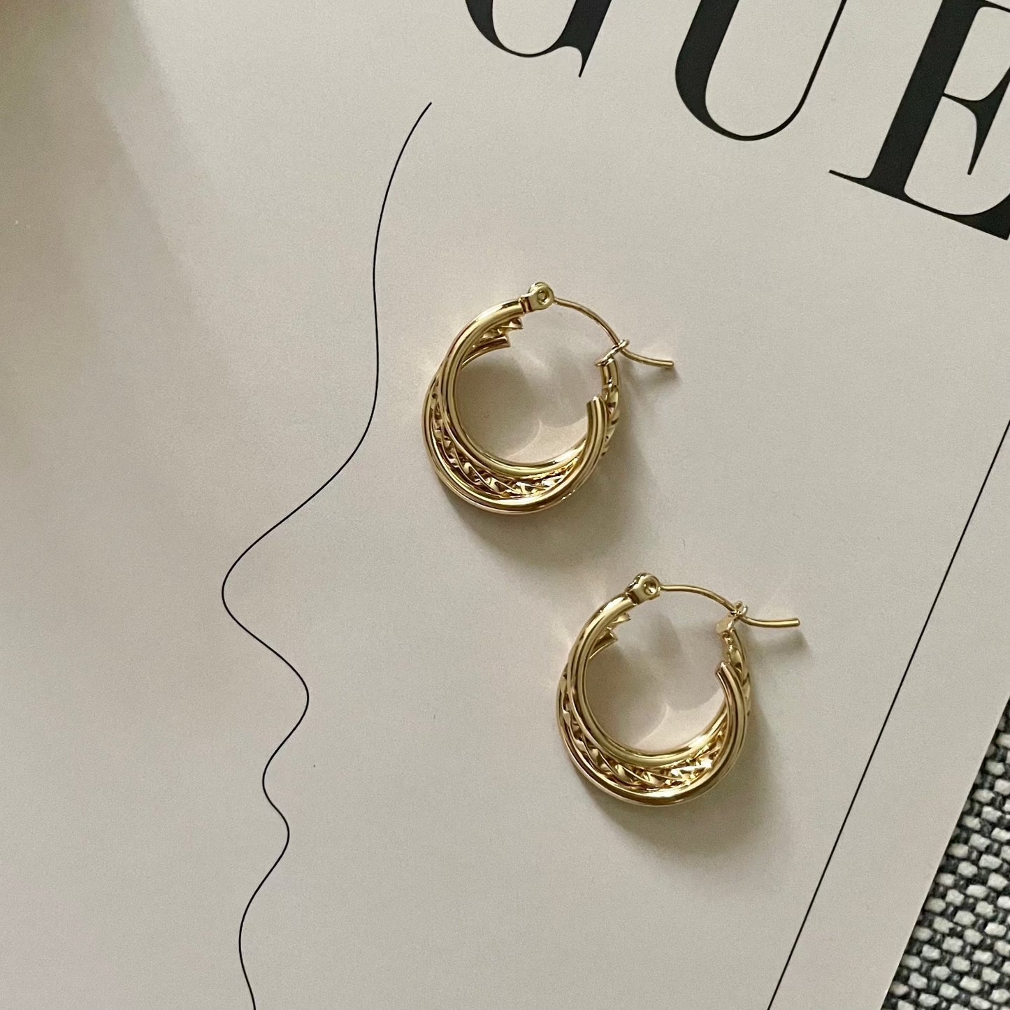 Riva Lux Hoops Earrings