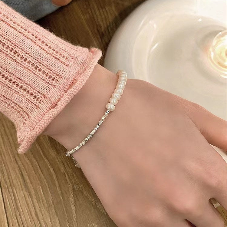 Bracelet en argent S925 avec mini perle