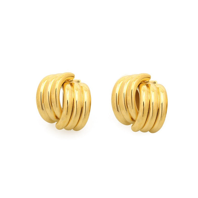 Glitzy Ear Studs (Golden / Silver)