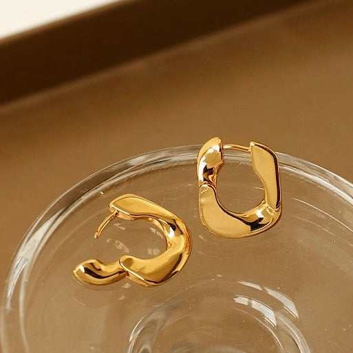 Glossy Hoop Earrings