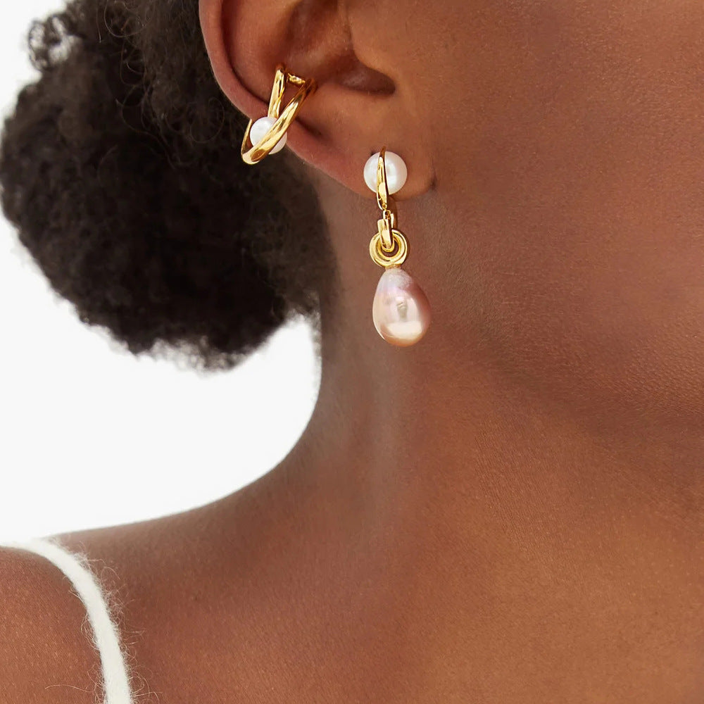 Precious Pearl Ear Clips (Golden / Silver)