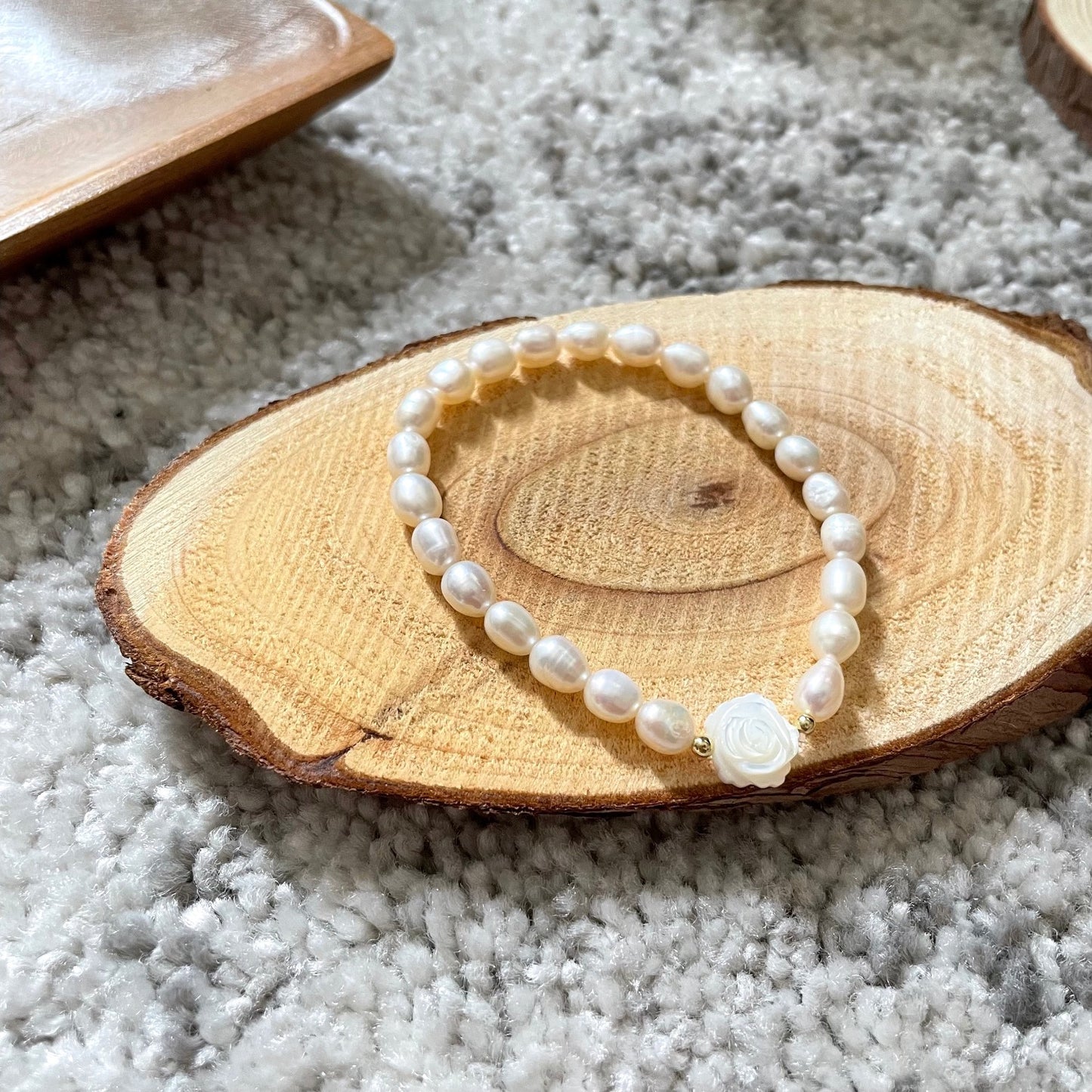 Natural Pearl Bracelet (Classic / Rose)