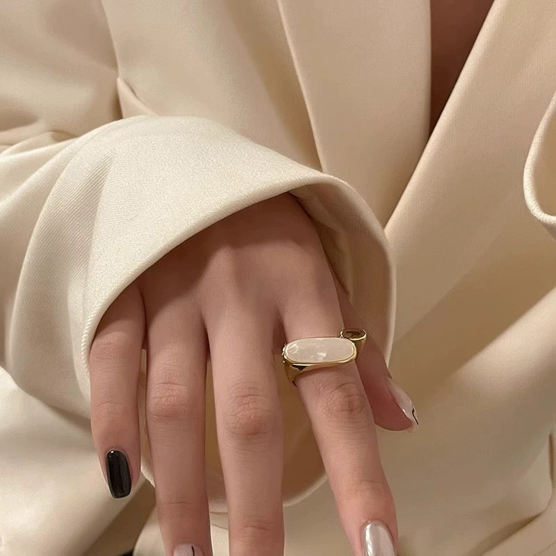 Mac Marble Shell Ring