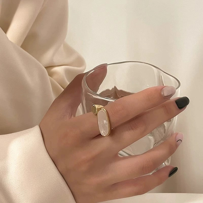 Mac Marble Shell Ring