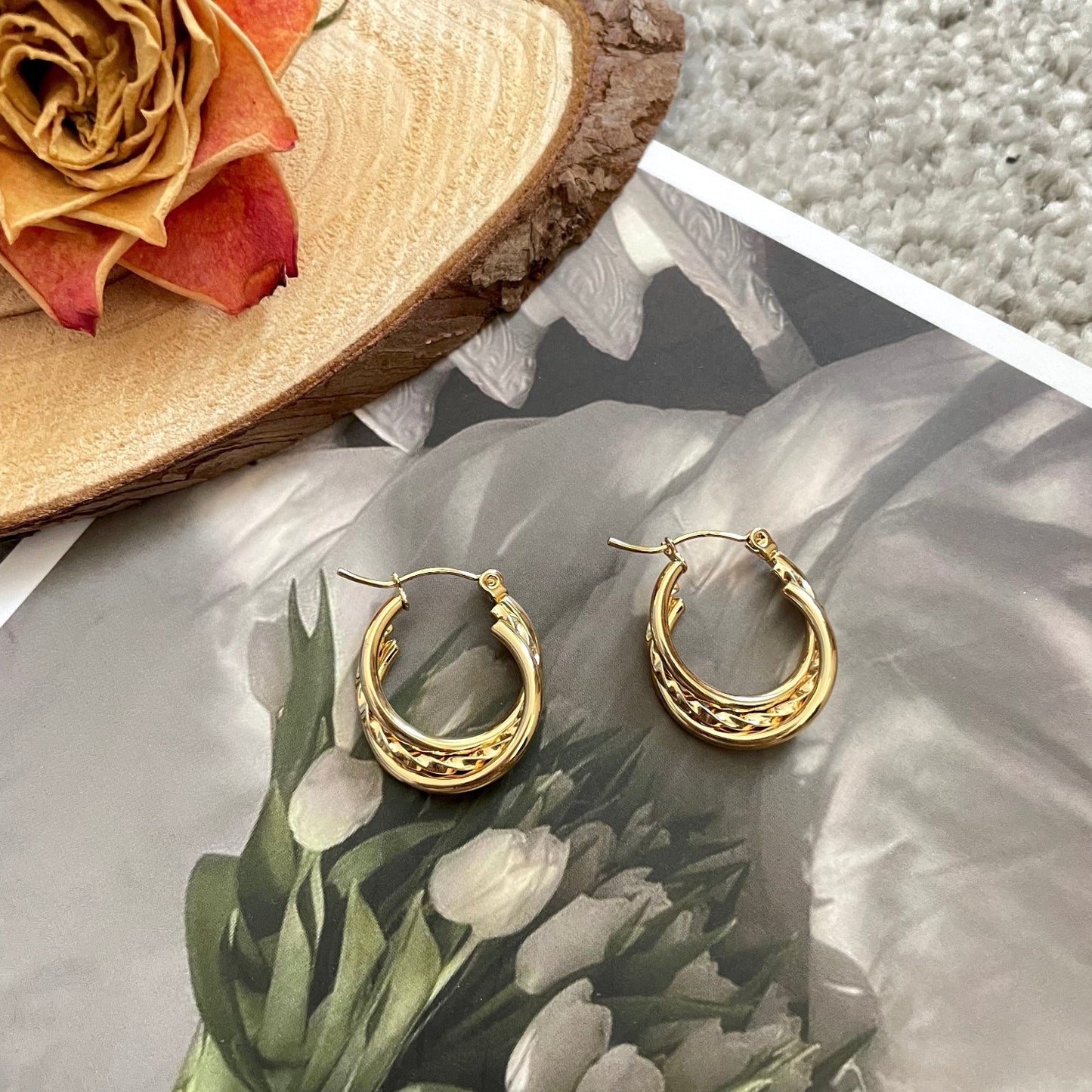 Riva Lux Hoops Earrings