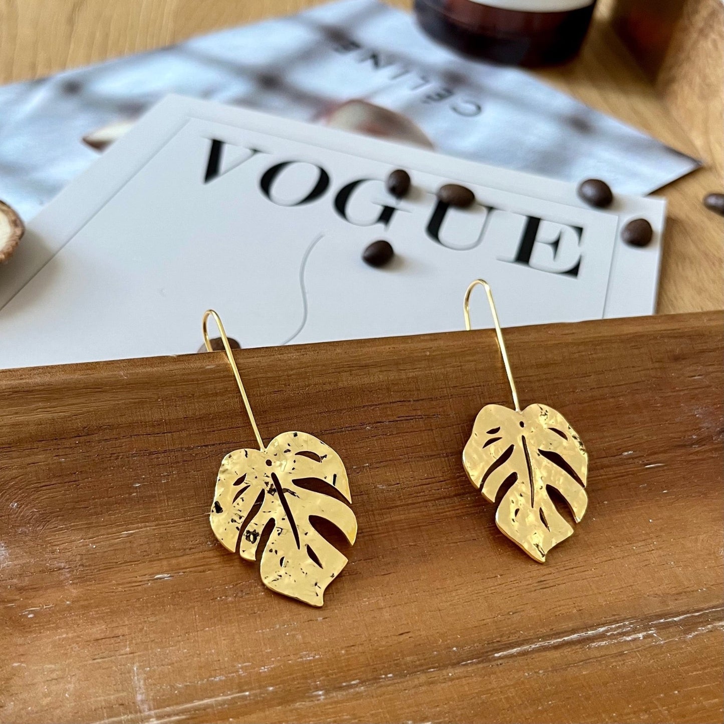 Long Leaf Earrings