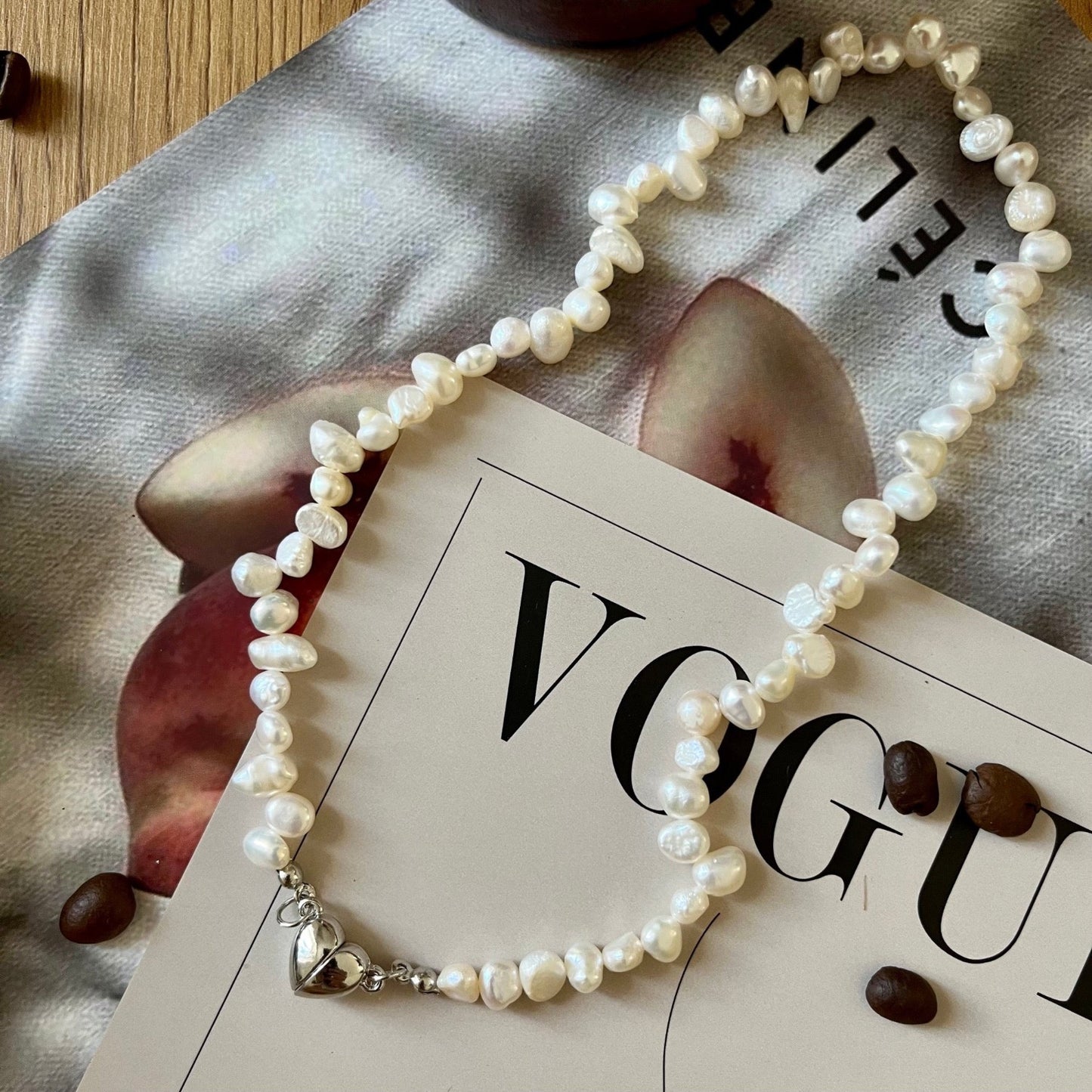 Baroque Natural Pearl Necklace / Choker