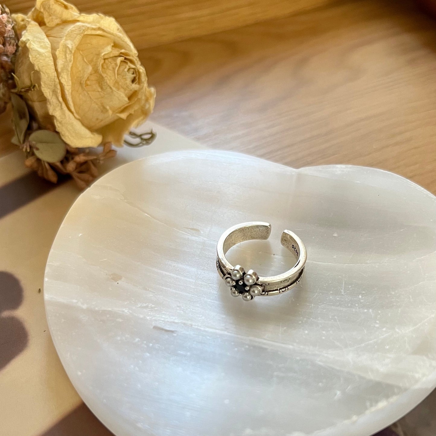 Vintage, French Style Ring with Pearl