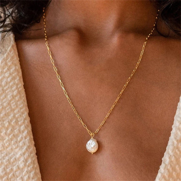 DIA Pearl Necklace - Long Chain