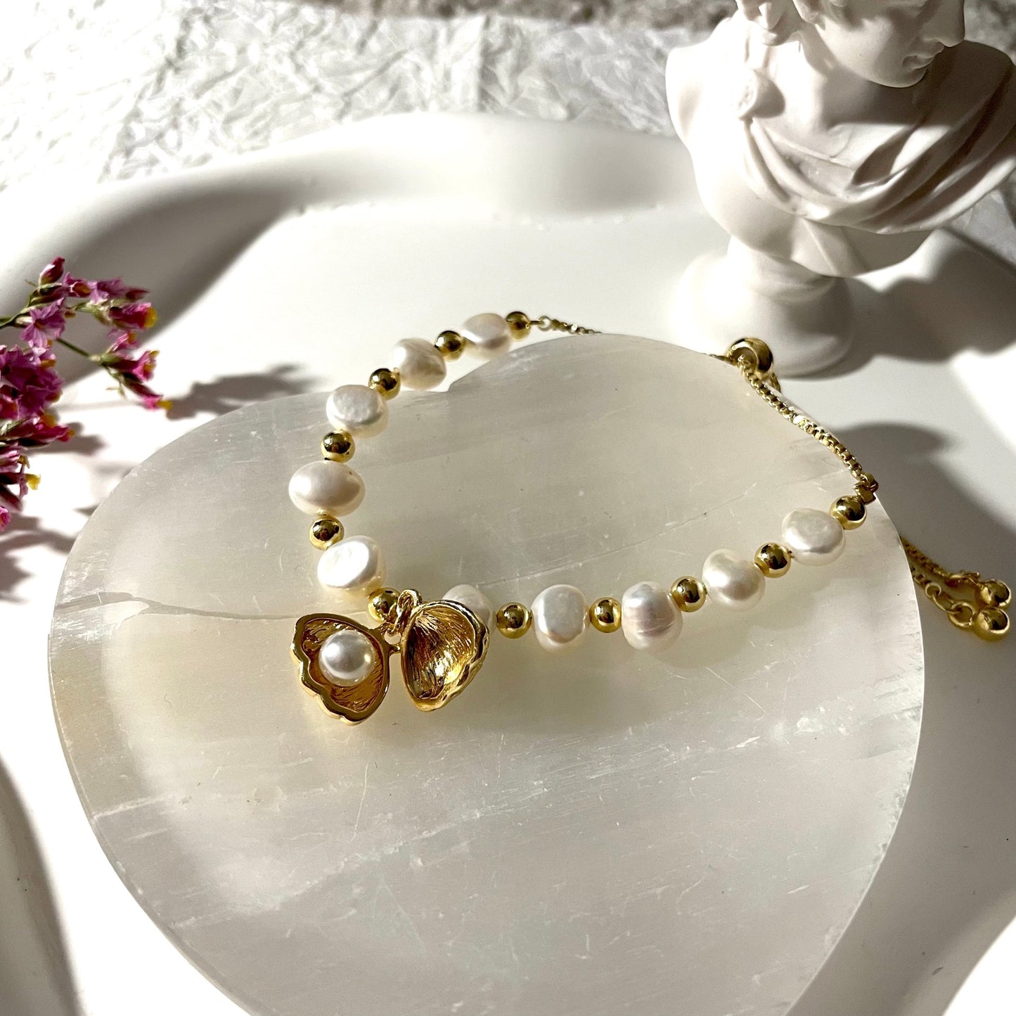 Bracelet Perle avec Coquillage