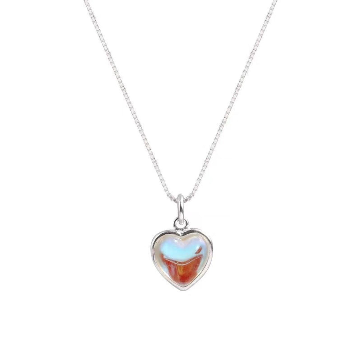 Heart Moonstone Necklace