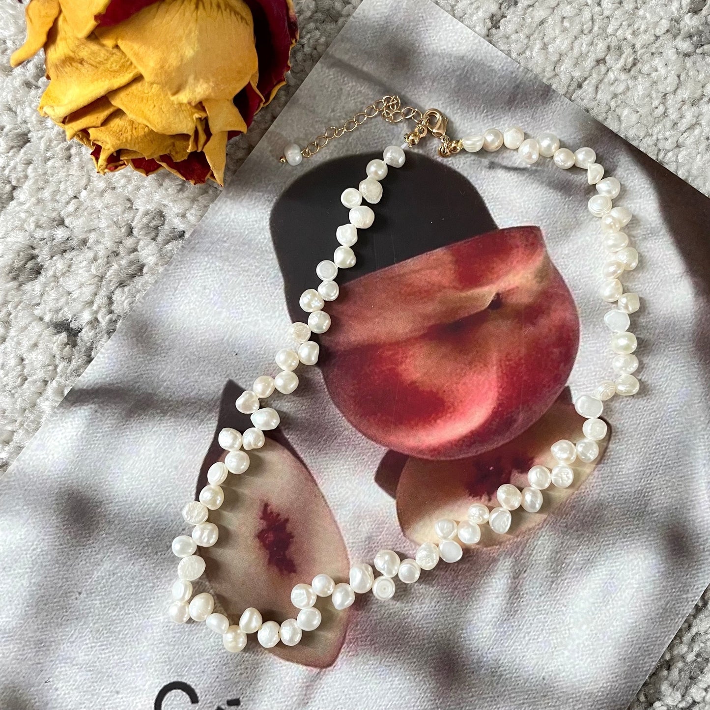 Irregular Millet Baroque Pearl Necklace