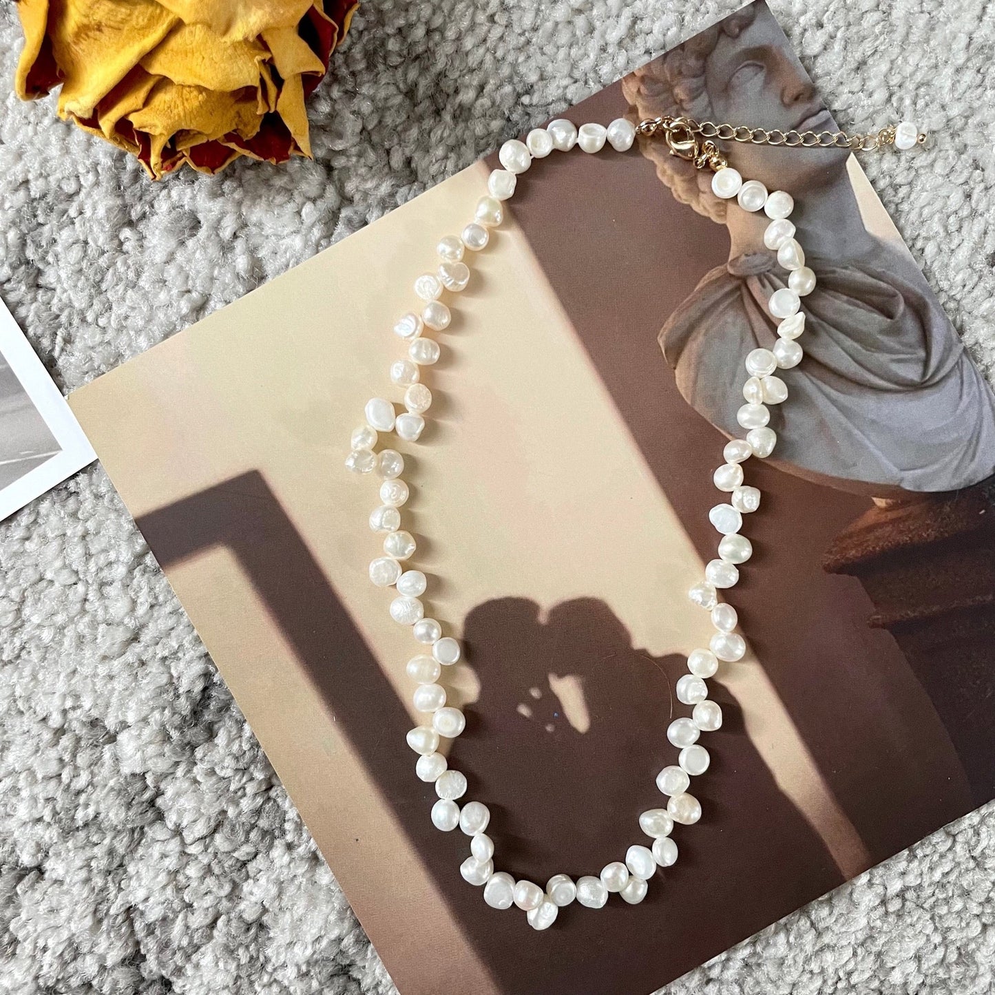 Irregular Millet Baroque Pearl Necklace