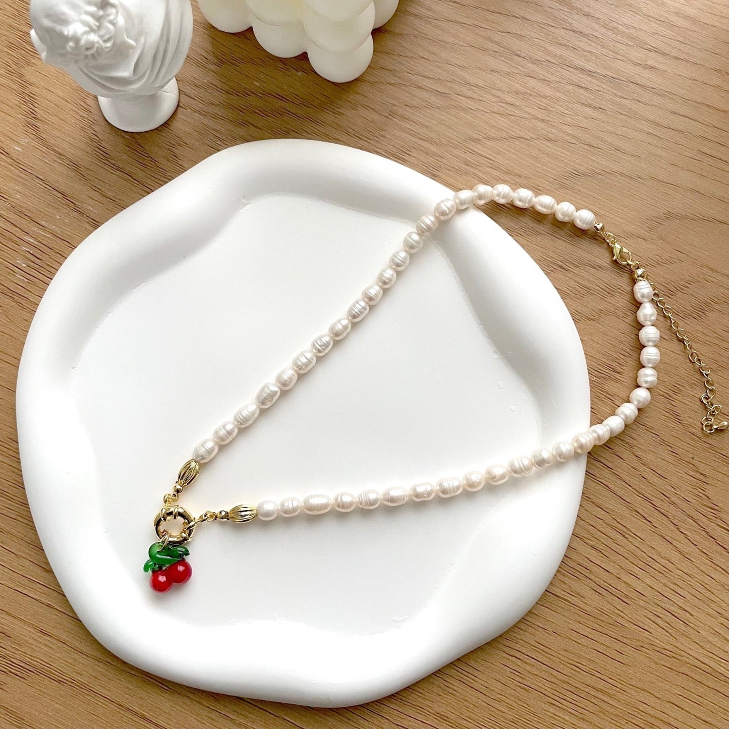 Cherry Pearl Necklace