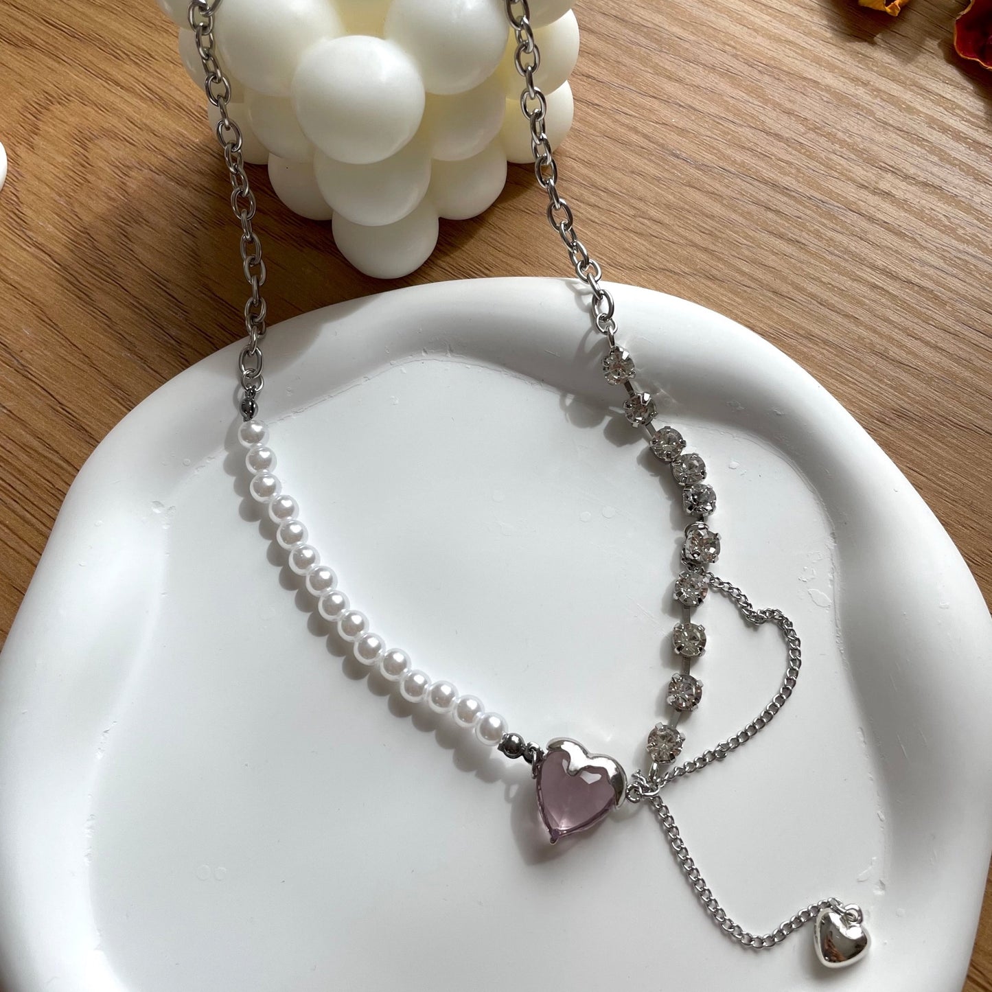 Sweetie Necklace (Pink Heart Pendant)