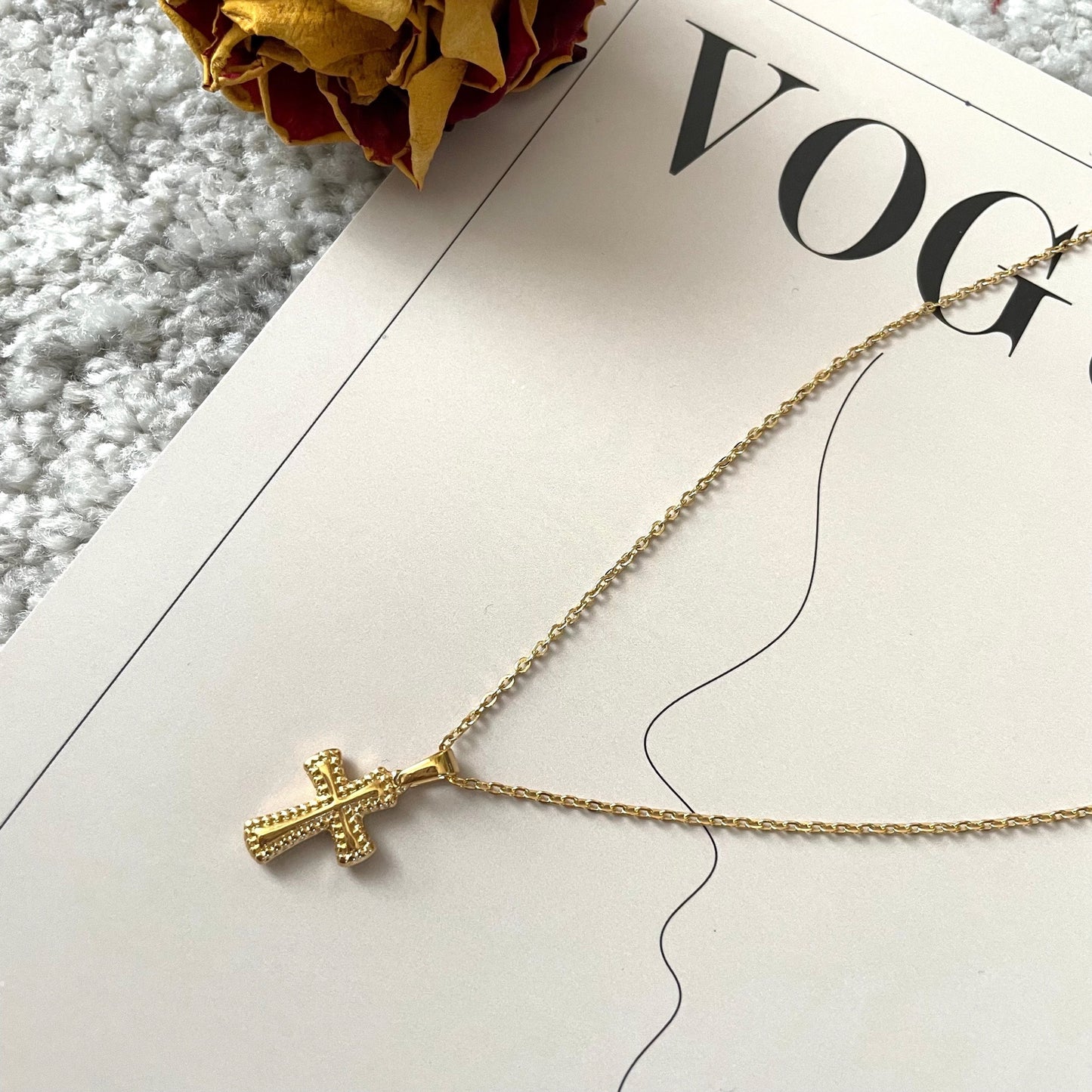 Golden Cross Necklace