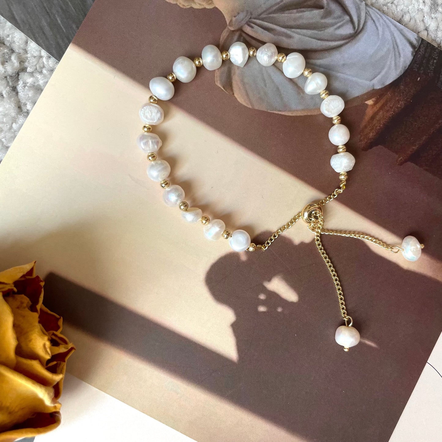 Simple Baroque Pearl Bracelet