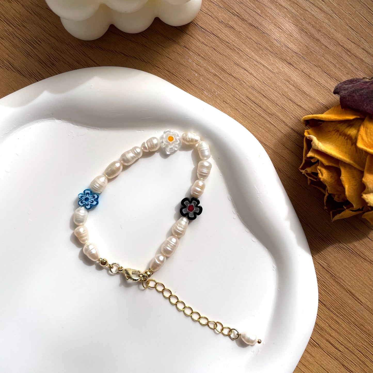 Acrylic Pearl Bracelet