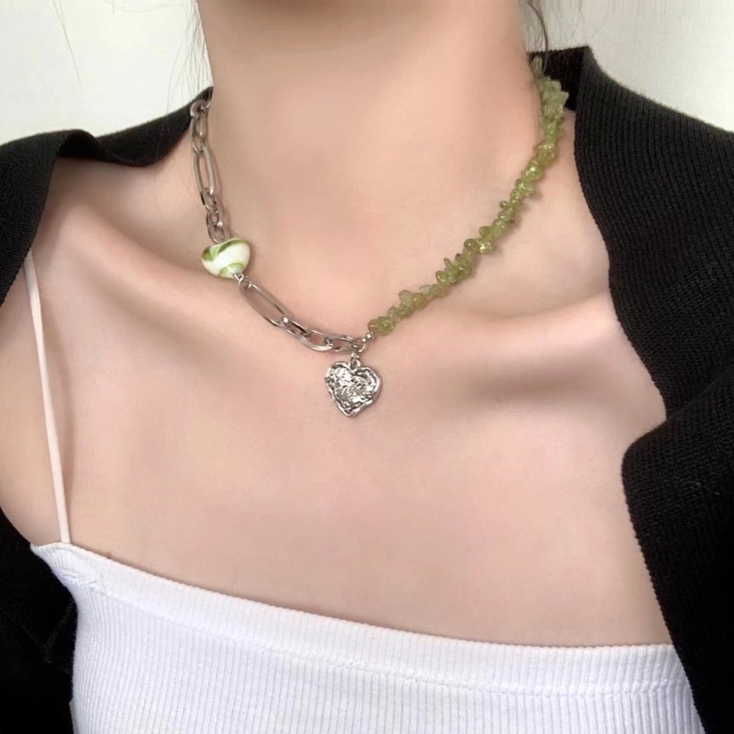 Collier d’amour de gravier d’épissage / Collier de forêt