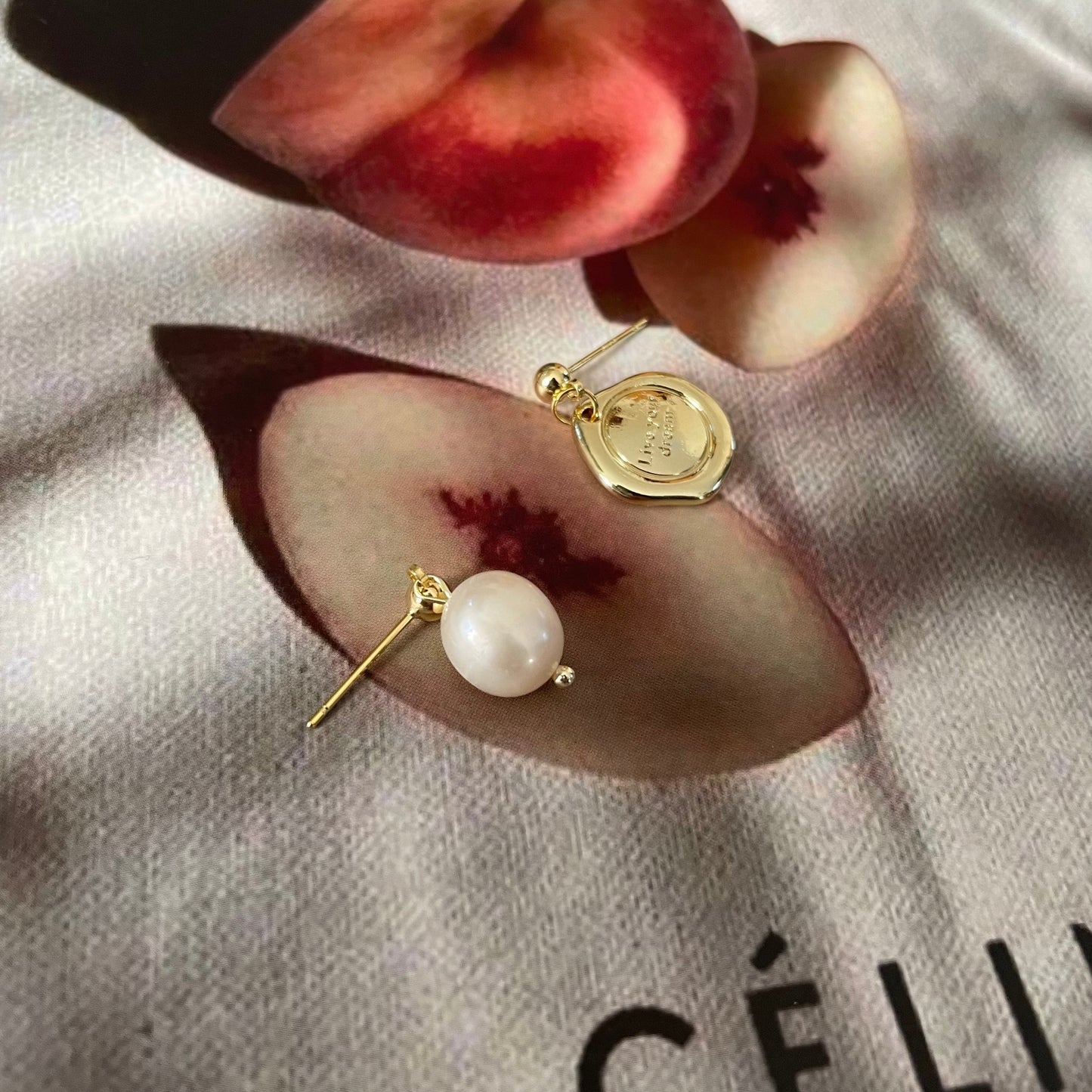 Delicate Irregular Pearl Earrings