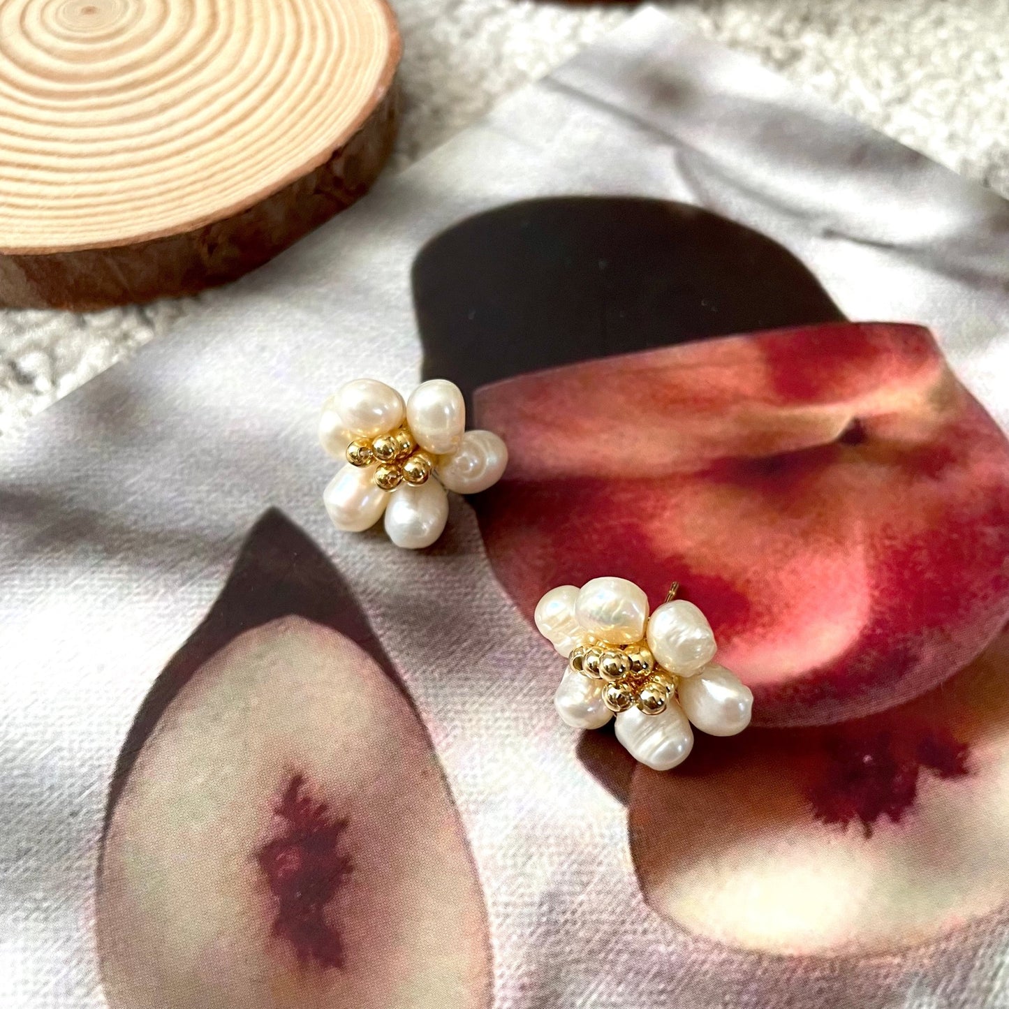 Irregular Handmade Pearl Earrings