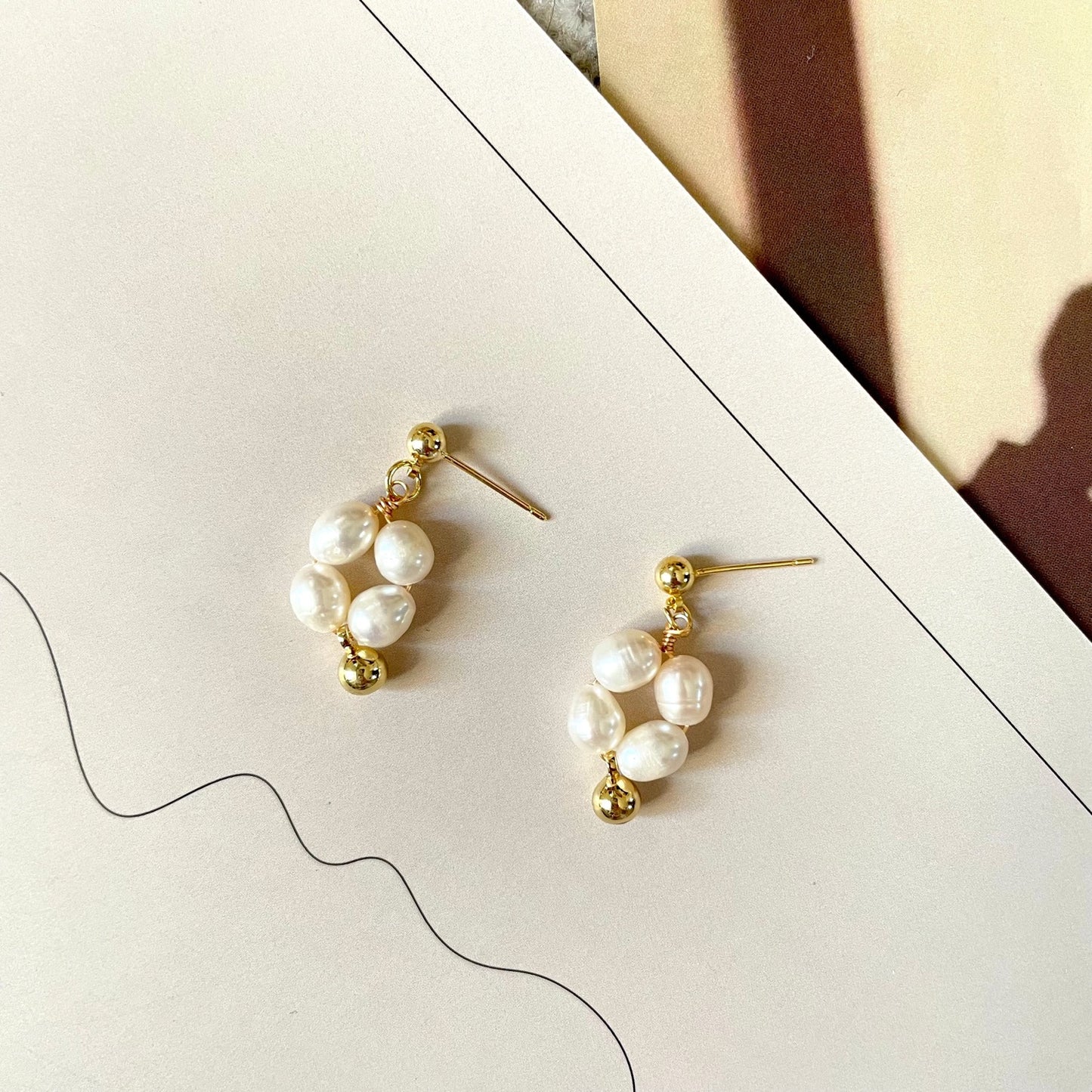 Boucles d'oreilles spéciales en perles