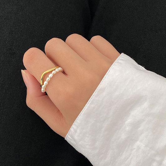 Stylish Pearl Ring