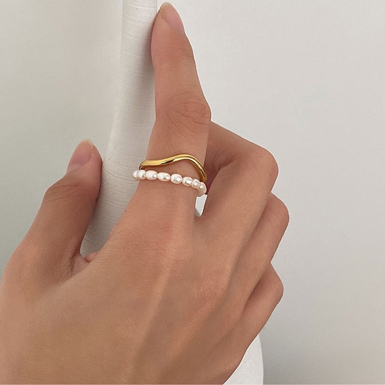 Stylish Pearl Ring